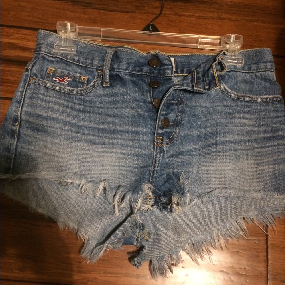Hollister high waisted shorts size 1 . (Waist 25)